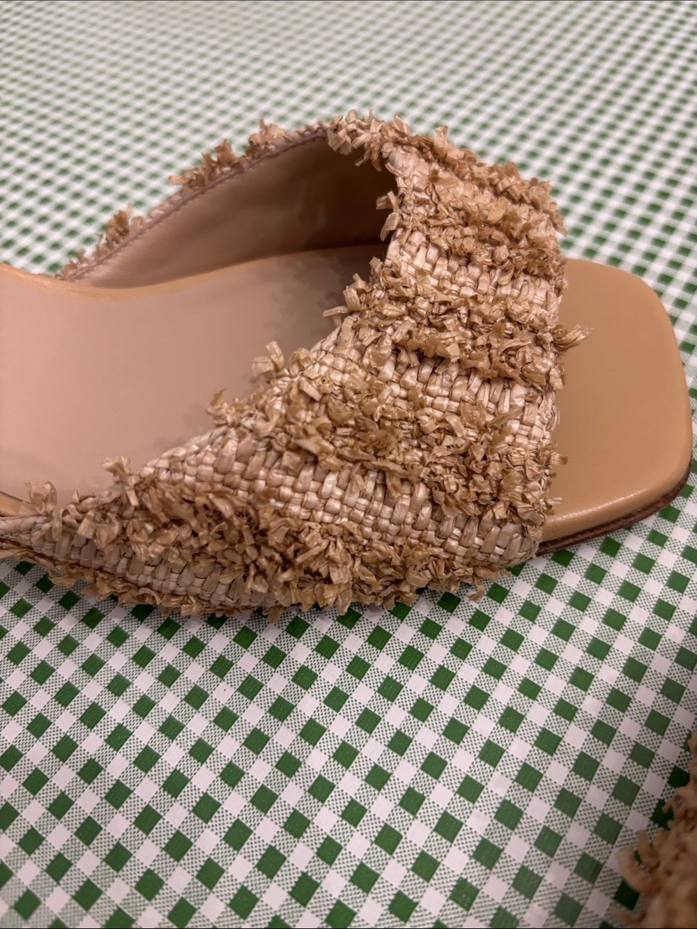 Stuart Weitzman Raffia Slide Mules - Picture 8 of 8